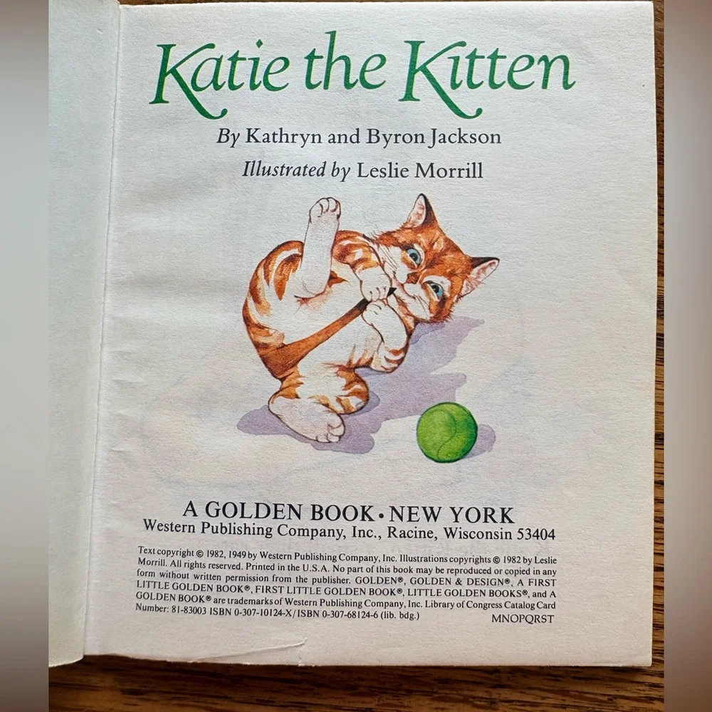 Vintage Katie the Kitten by Little Golden Books - copyright- 1982 - Picture 11 of 14